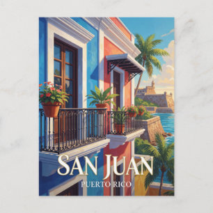 San Juan Puerto Rico Oude Stad Reizen Briefkaart