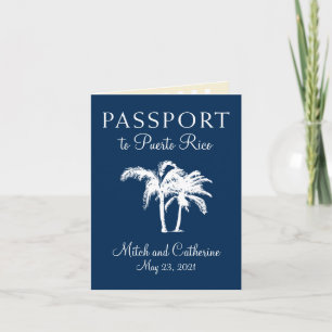 San Juan Puerto Rico Palm Tree Passport Weddenscha