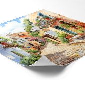 San Juan Puerto Rico reizen kunst aan de muur Poster (Hoek)