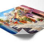 San Juan Puerto Rico reizen kunst aan de muur Poster (Hoek)