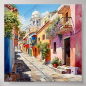 San Juan Puerto Rico reizen kunst aan de muur Poster (Voorkant)