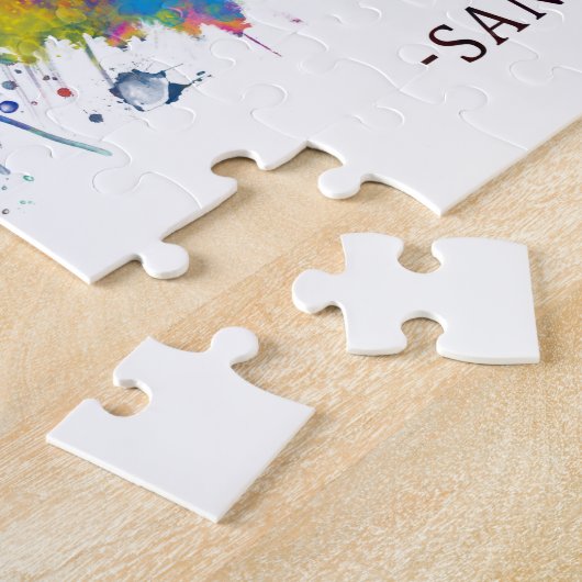 San Juan Puerto Rico Skyline Legpuzzel (Zijkant)