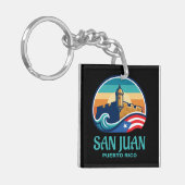 San Juan Puerto Rico Sleutelhanger (Voorkant Links)
