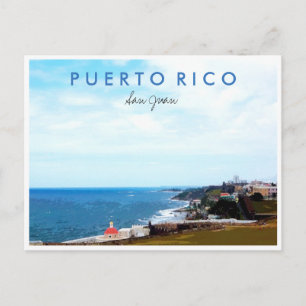San Juan Puerto Rico Travel Photo Souvenir Briefkaart