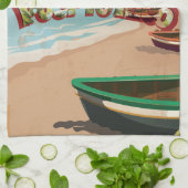 San Juan Puerto Rico Vintage Travel Poster Theedoek (Gevouwen)