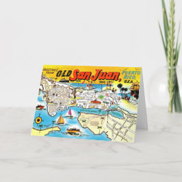 San Juan Puerto Rico Wenskaart Bedankkaart