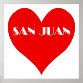 San Juan Red Heart Poster (Voorkant)