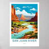 San Juan River Utah Reisprint Poster (Voorkant)