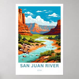 San Juan River Utah Reisprint Poster