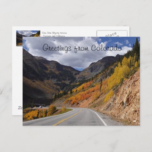San Juan Skyway tussen Durango en Silverton Briefkaart (Voorkant / Achterkant)