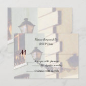 San Juan Street Lamp Wedding Products RSVP Kaartje (Voorkant / Achterkant)
