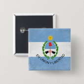 San Juan Vierkante Button 5,1 Cm (Voorkant /achterkant)