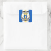 San Juan Vierkante Sticker (Tas)