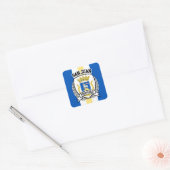 San Juan Vierkante Sticker (Envelop)