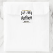 San Juan Vierkante Sticker (Tas)