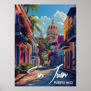 San Juan Vintage Reizen Poster