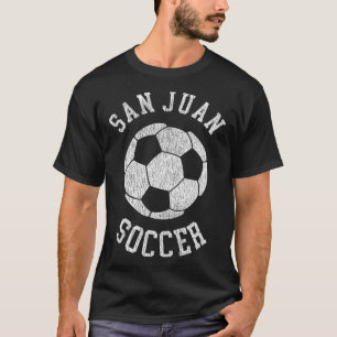 San Juan Voetbal Retro Versleten 90's Vintage T-shirt