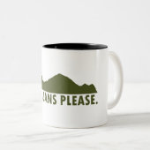 San Juans alstublieft Tweekleurige Koffiemok (Voorkant rechts)