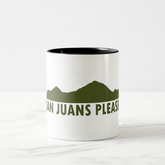 San Juans alstublieft Tweekleurige Koffiemok (Center)