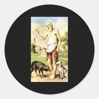 San Lazaro Cuba Babalu Aye Ronde Sticker