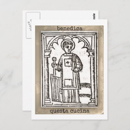 San Lorenzo, Bless this Kitchen Briefkaart (Voorkant / Achterkant)