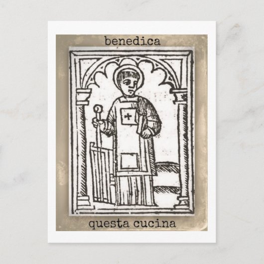 San Lorenzo, Bless this Kitchen Briefkaart (Voorkant)
