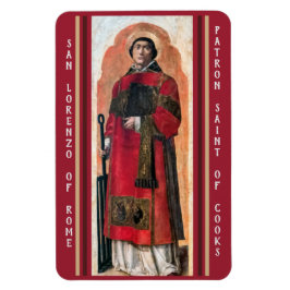 San Lorenzo Lawrence Rome, Patron Saint of Cooks Magneet