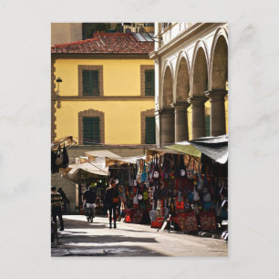 San Lorenzo Market in Florence, Italië Briefkaart