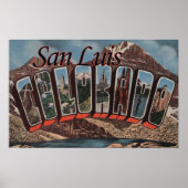 San Luis, Colorado - Grote Letter-scènes Poster (Voorkant)