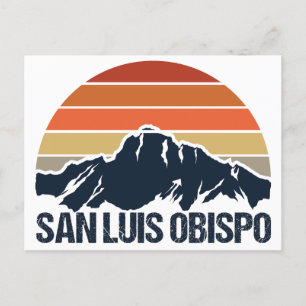 San Luis Obispo Bergzonsondergang Briefkaart