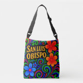 SAN LUIS OBISPO BLOEMIGE CANVAS TAS. CROSSBODY TAS (Voorkant)