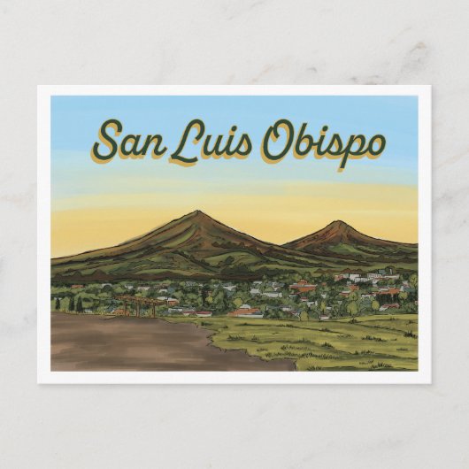 San Luis Obispo California Briefkaart (Voorkant)