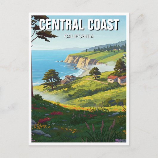 San Luis Obispo California Central Coast Briefkaart (Voorkant)