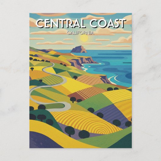San Luis Obispo  California Central Coast Briefkaart (Voorkant)