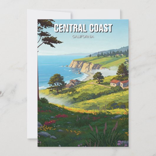 San Luis Obispo California Central Coast Feestdagenkaart (Voorkant)