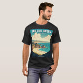 San Luis Obispo California Central Coast T-shirt (Voorkant volledig)