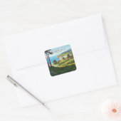 San Luis Obispo California Central Coast Vierkante Sticker (Envelop)