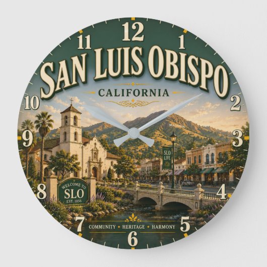 San Luis Obispo California Grote Klok (Voorkant)