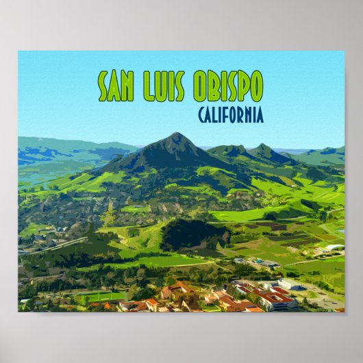 San Luis Obispo California  Poster (Voorkant)