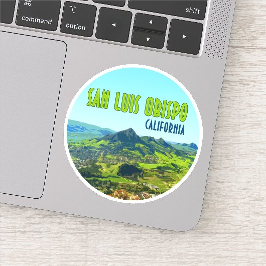 San Luis Obispo California Sticker (Detail)
