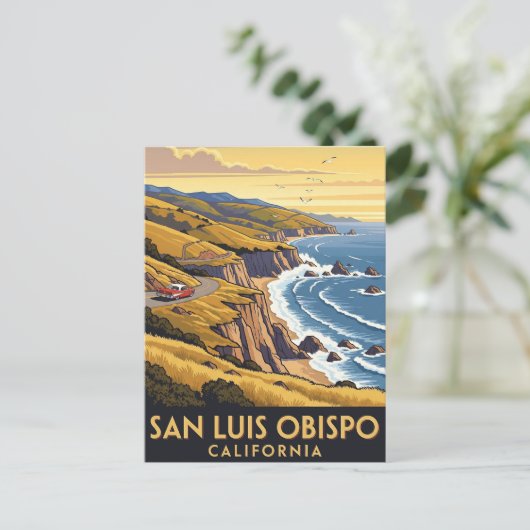 San Luis Obispo Californië Briefkaart (Staand voorkant)