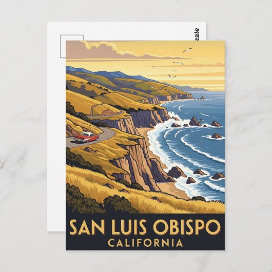  San Luis Obispo Californië Briefkaart (Voorkant / Achterkant)
