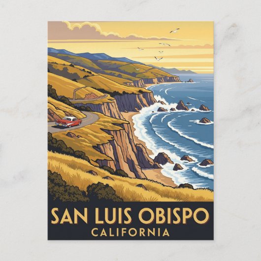 San Luis Obispo Californië Briefkaart (Voorkant)