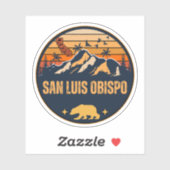 San Luis Obispo, Californië Sticker (Vel)