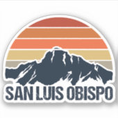 San Luis Obispo Mountain Sunset Laptop Sticker (Voorkant)