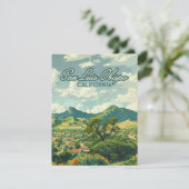 San Luis Obispo SLO California Central Coast Kaart (Staand voorkant)