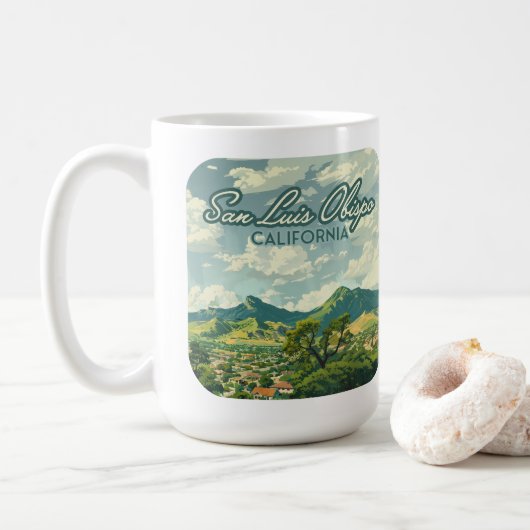 San Luis Obispo SLO California Central Coast Retro Koffiemok (Met donut)