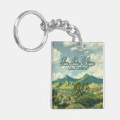 San Luis Obispo SLO California Central Coast Retro Sleutelhanger (Voorkant Links)
