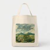 San Luis Obispo SLO California Central Coast Retro Tote Bag (Voorkant)