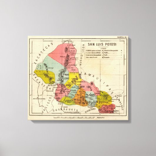 San Luis Potosi, Mexico 2 Canvas Afdruk (Voorkant)